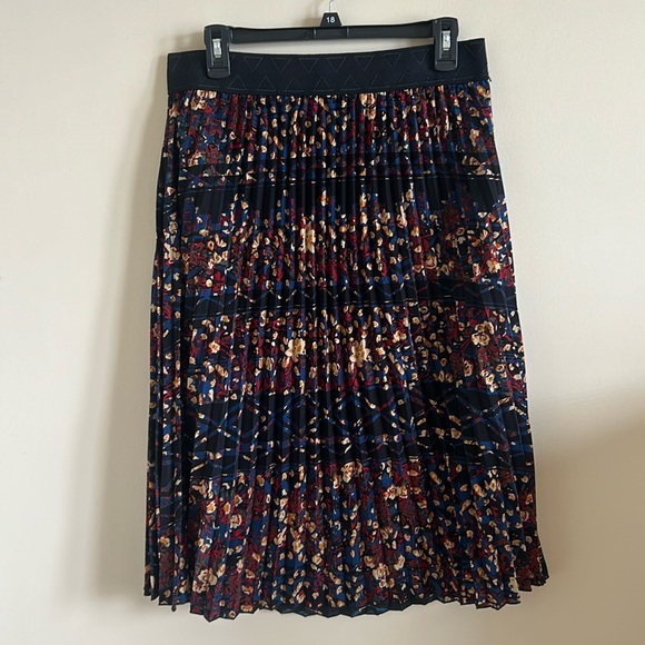 LuLaRoe Multi-Colored Midi Skirt Size Large - Picture 1 of 4